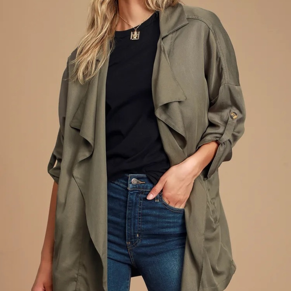 Lulus Olive Green Jacket - Picture 3 of 5